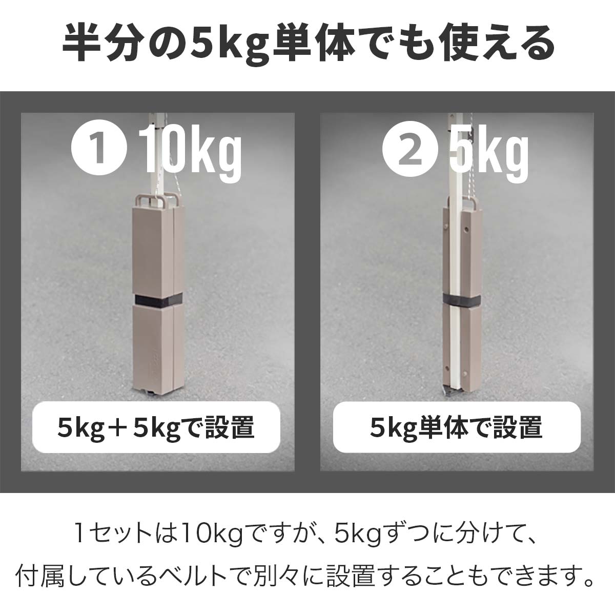 楽天市場】【楽天1位】FIELDOOR タープテント用 スリムウエイト 5kg×2