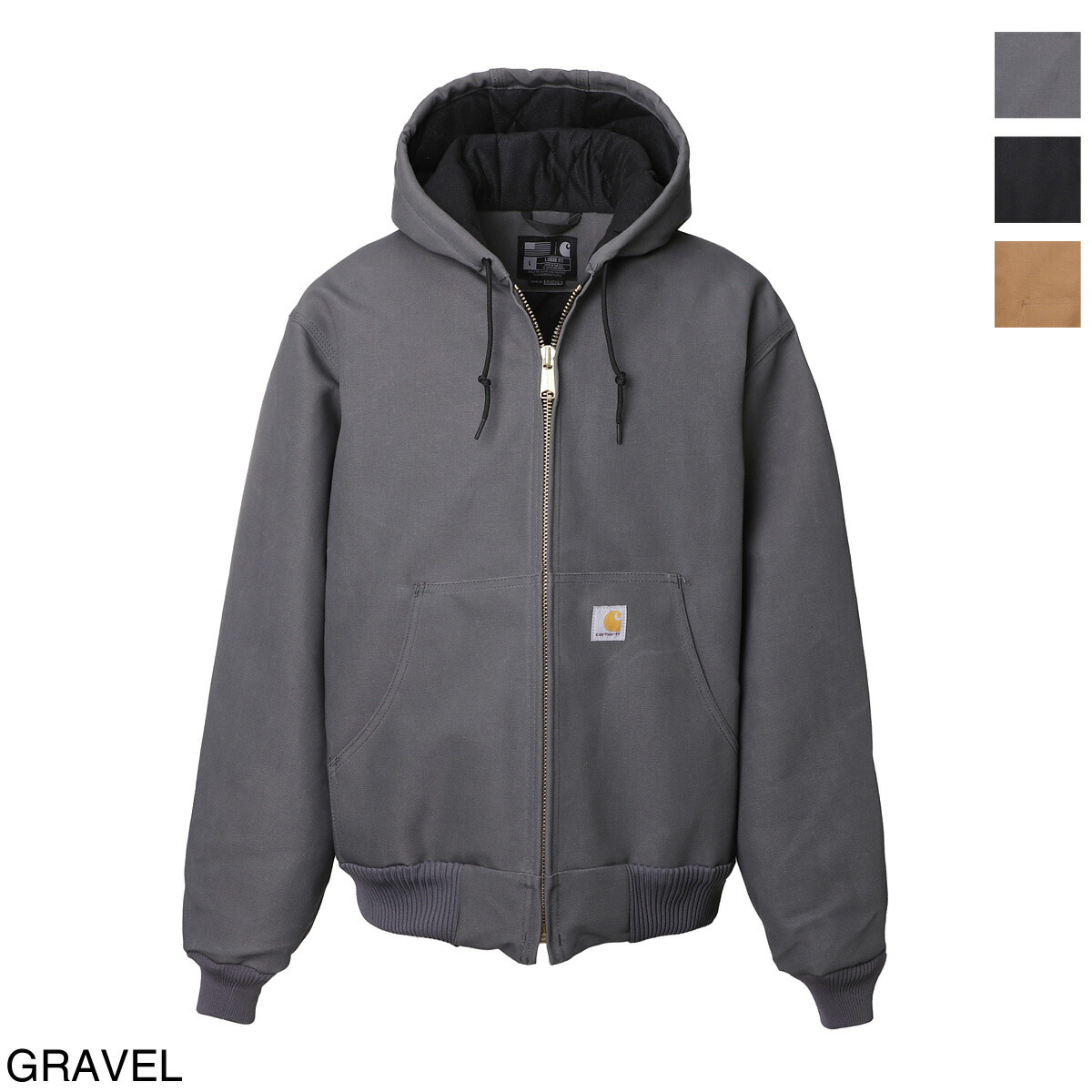 楽天市場】カーハート Carhartt 中綿入りフーデッドブルゾン