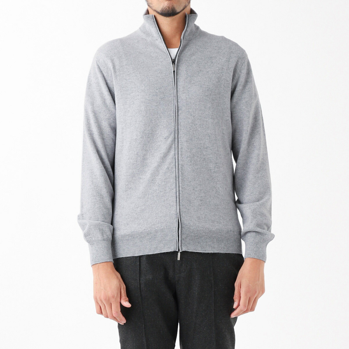 楽天市場】クルチアーニ Cruciani カシミヤ100％ ジップカーディガン