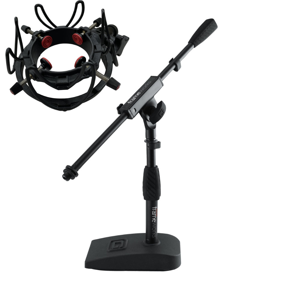 楽天市場】卓上 ショート ブームマイクスタンド GATOR FRAME WORKS GFW