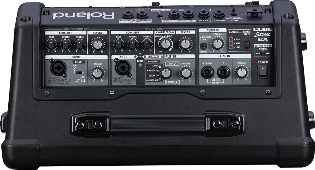 楽天市場】Roland CUBE STREET EX(ソフトケース付き)電池駆動アンプ