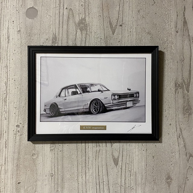 楽天市場】日産 ニッサン スカイライン ハコスカ GTR 2ドア 鉛筆画