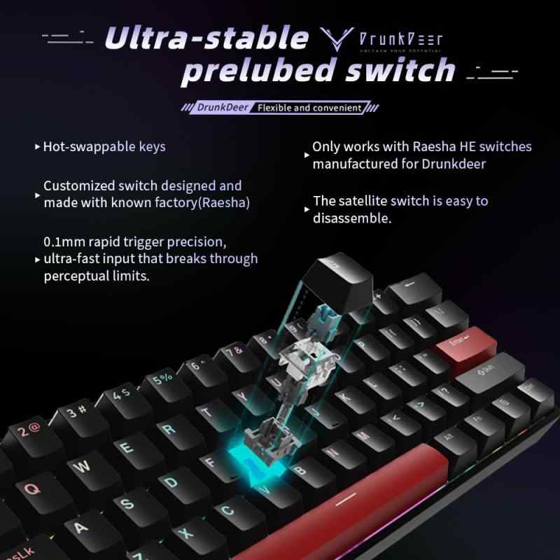 楽天市場】 G60 ラピッドトリガー 磁気スイッチ ゲーミングキーボード