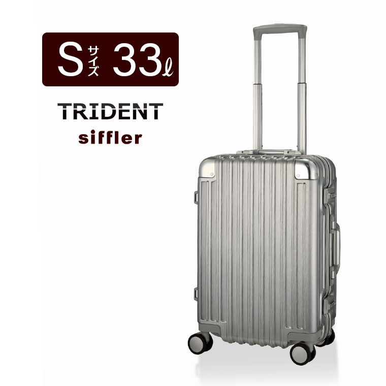 楽天市場】アルミ調 小型 スーツケース Sサイズ 33L 1日〜3日 機内
