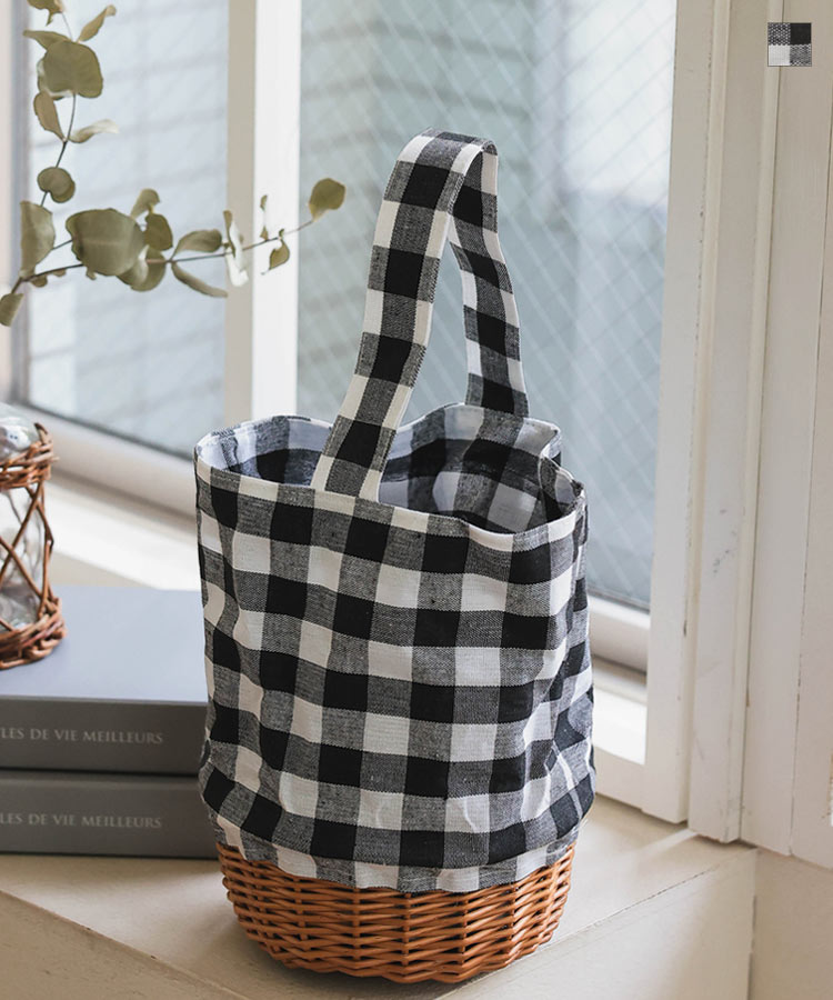 楽天市場】バッグ レディース 夏 カゴバッグ かごバッグ ギンガム