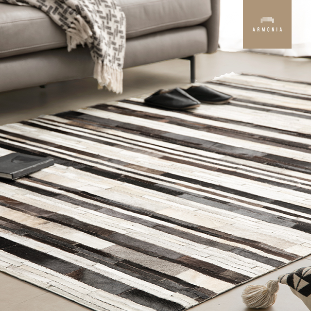 楽天市場】【21%OFF｜期間限定特大セール】 ラグ 牛革 高級ラグ 本革