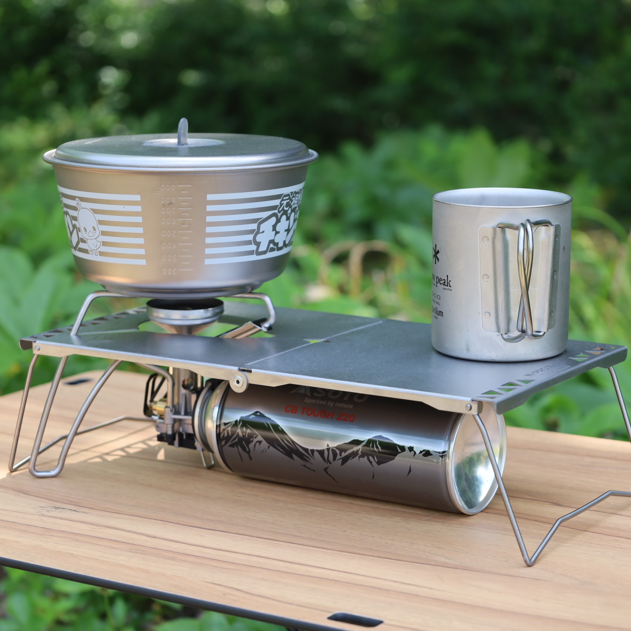 PRIMUS バーナー SOTO テーブル モンベル チタンクッカー セット