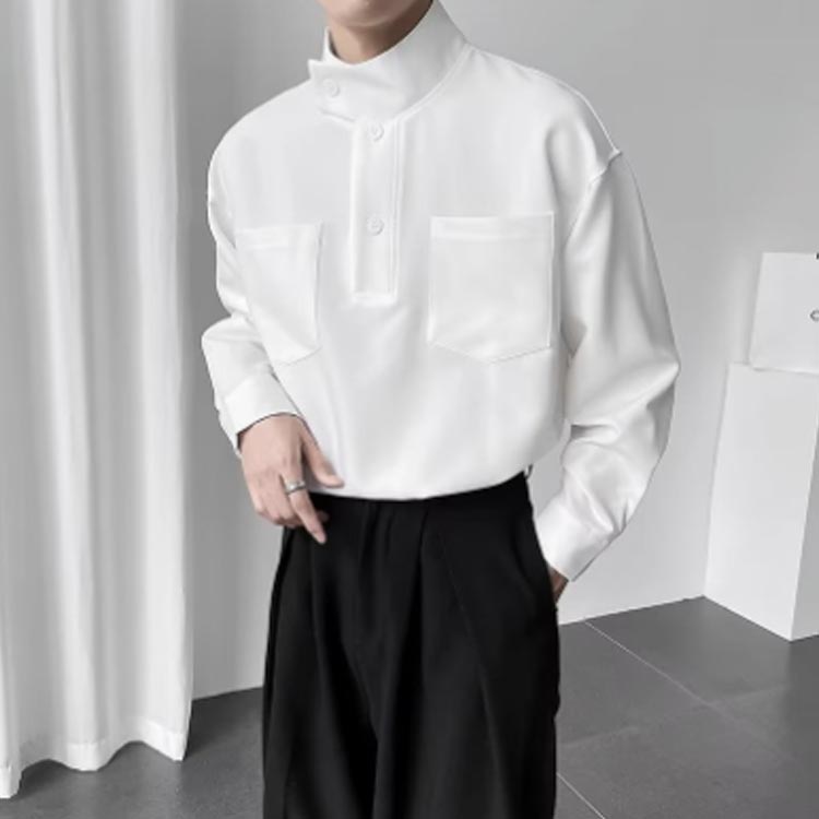 楽天市場】 夏 メンズ 春 ハイネック ハイネック ゆったり 秋 プル