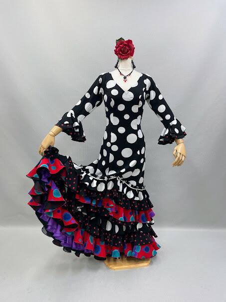 楽天市場】新ブランドnajanaja フラメンコ衣装 ワンピース 大きい 黒白