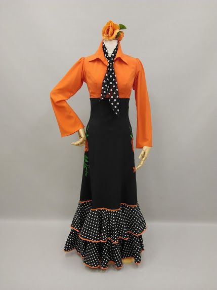 楽天市場】フラメンコ衣装 ハイウエスト スカート ファルダ 刺繍 バラ