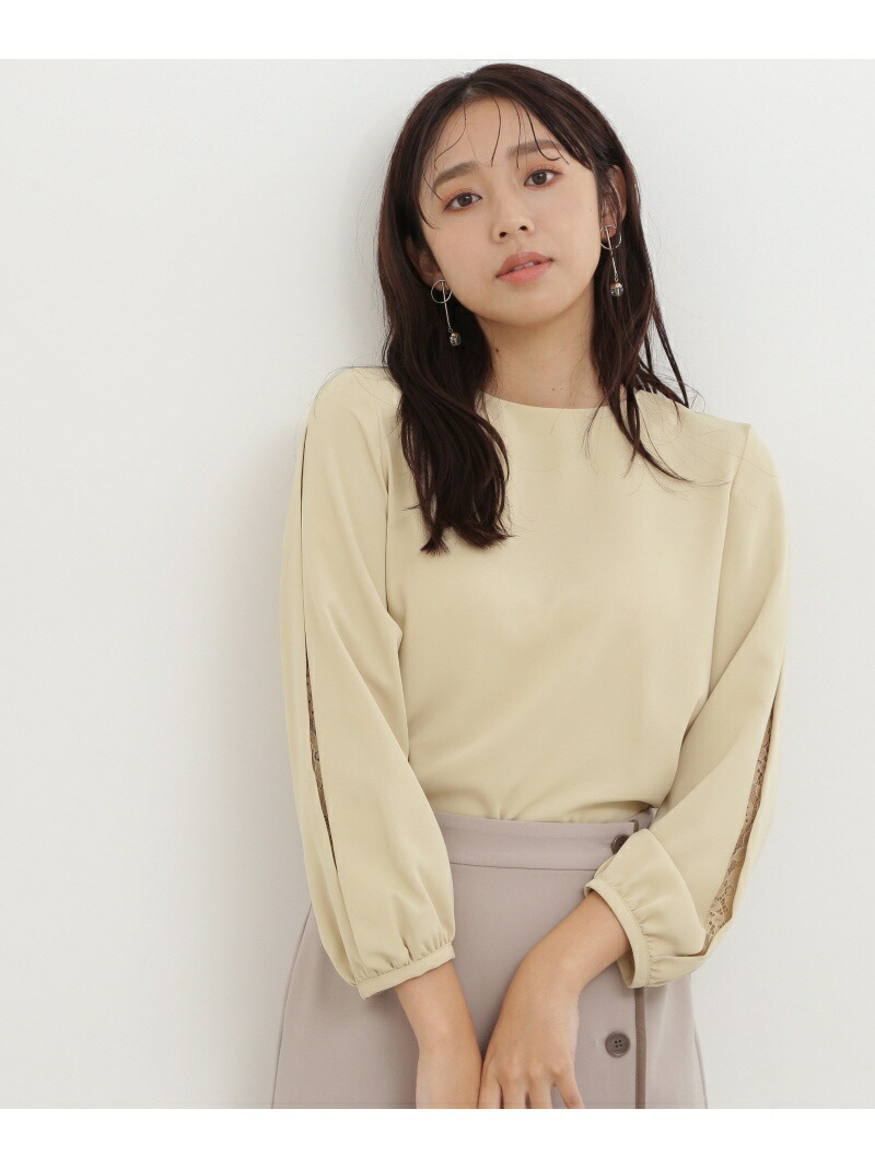 楽天市場】【SALE／30%OFF】スリットレースブラウス NATURAL BEAUTY