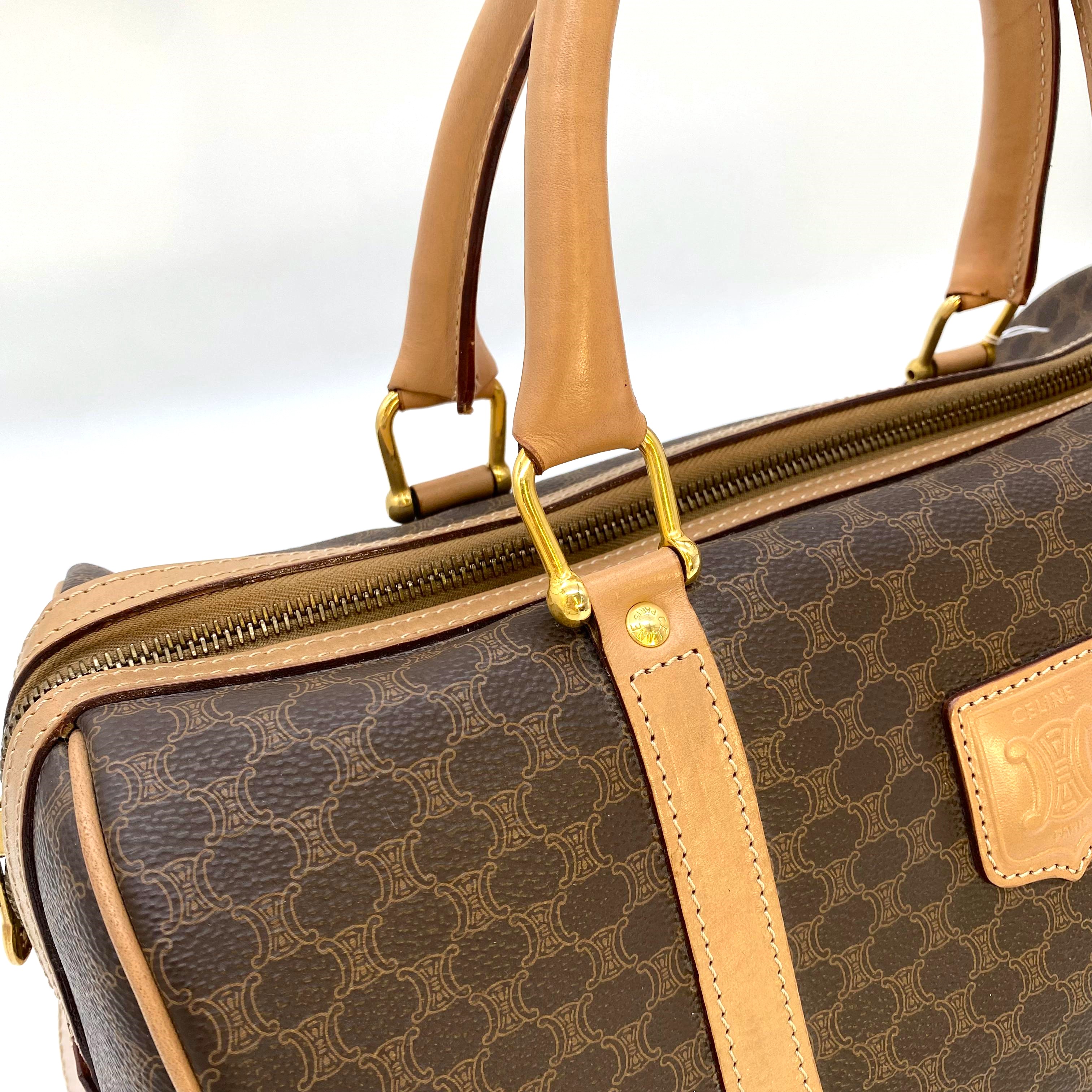 楽天市場】CELINE セリーヌ マカダム柄 M14 ボストン ボストンバッグ