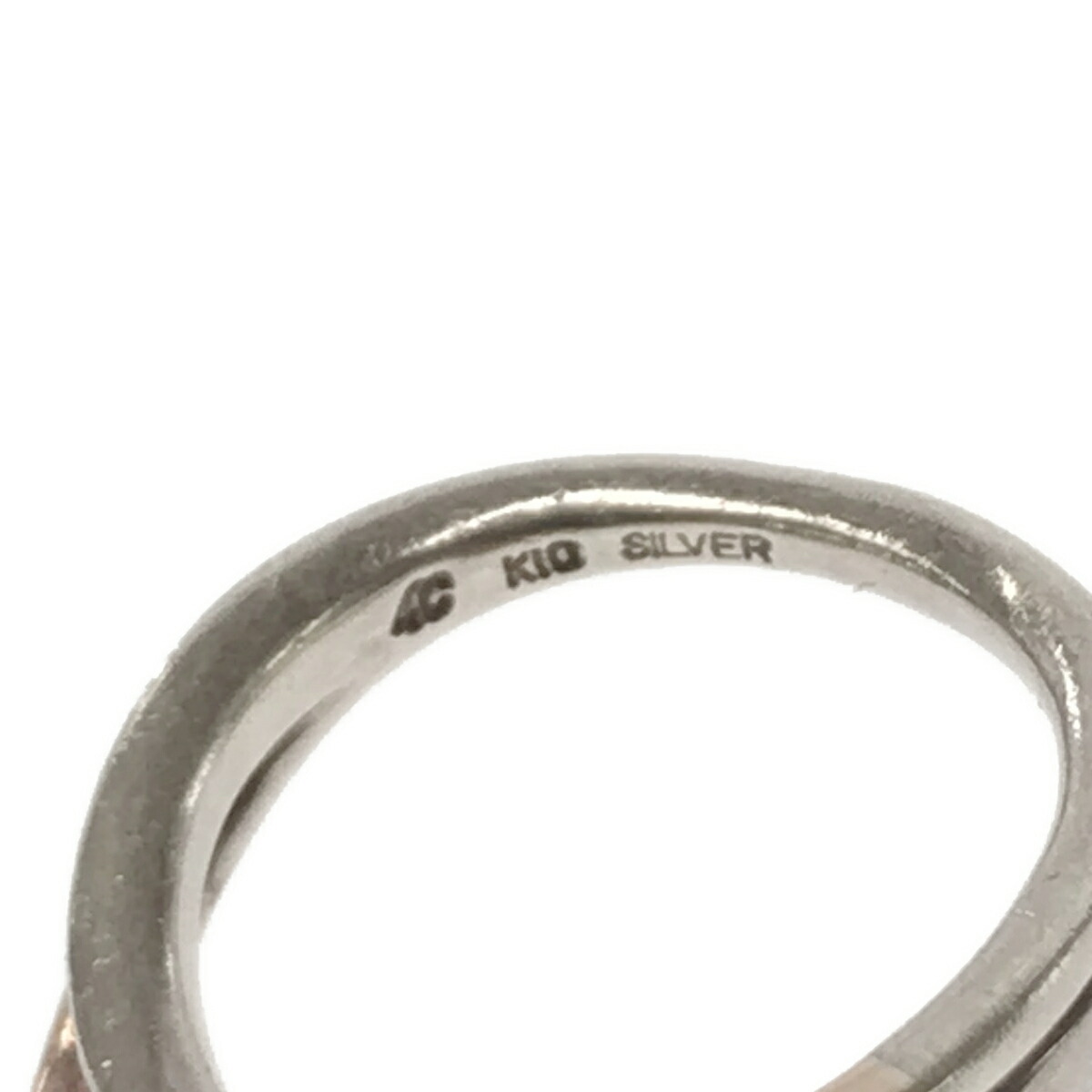 楽天市場】4℃ ヨンドシー K10 SILVER コンビリング 指輪 レディース