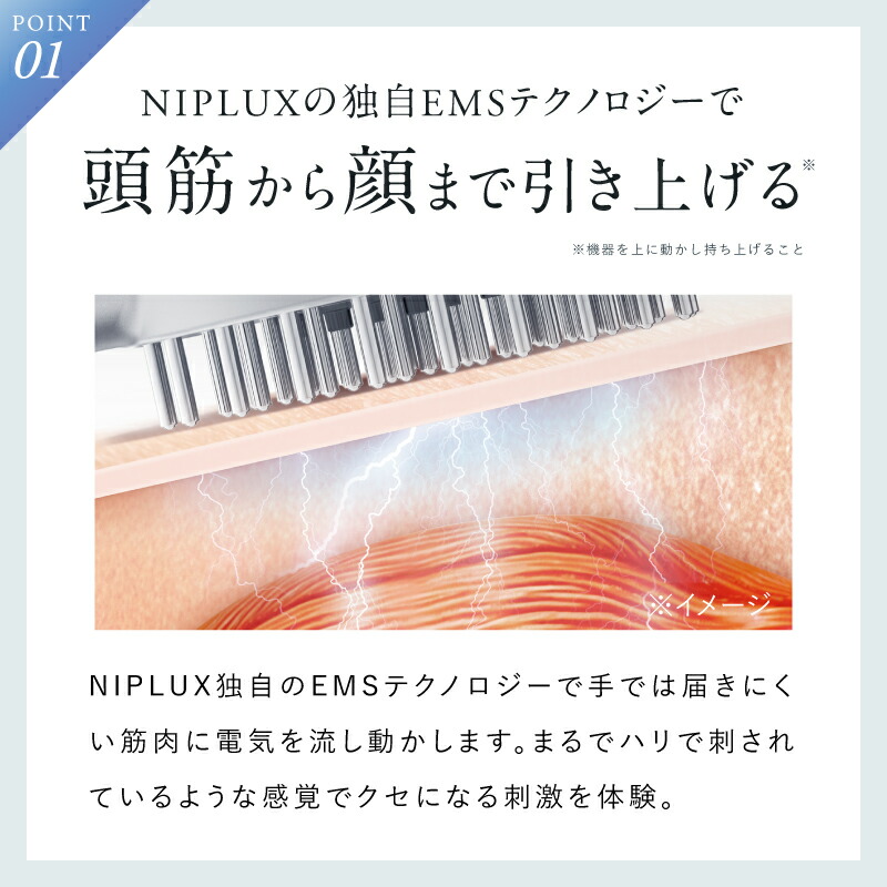 楽天市場】楽天1位！ 電気ブラシ リフトケア 頭皮ケア 美顔器 NIPLUX