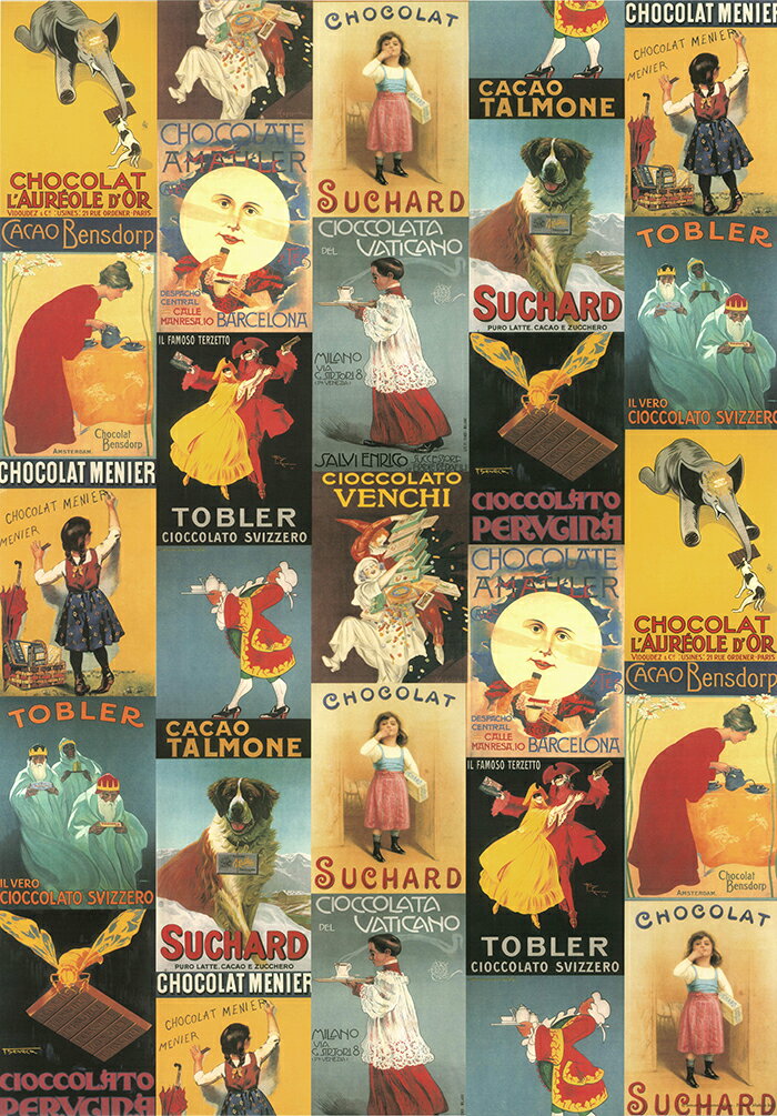 楽天市場】ポスター イタリア チョコレート 直輸入 イタリア製