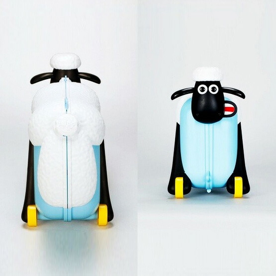 楽天市場】ひつじのショーン スーツケース 4輪 ライドオン スーツ