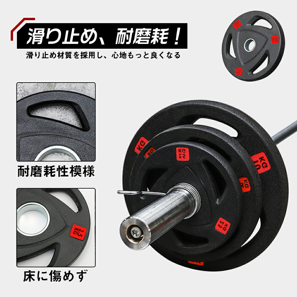 楽天市場】即納！アイアンプレート10KGx2 合計20KG バーベル バーベル