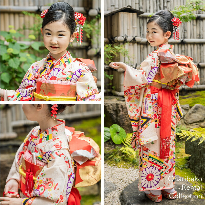 楽天市場】七五三 着物 レンタル 7歳 フルセット アンティーク 正絹