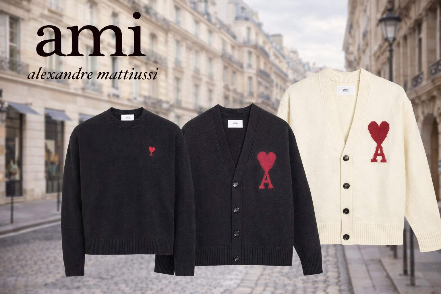 楽天市場 | OrangeCookie - 《AMI PARIS》セーター＆カーディガン特集