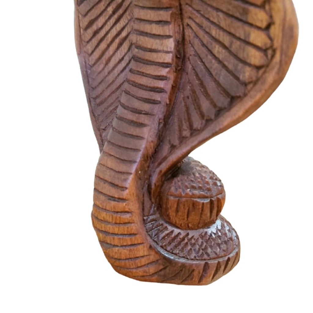 楽天市場】10001281 コブラ 蛇 スネーク 木彫り 彫刻 アジアン