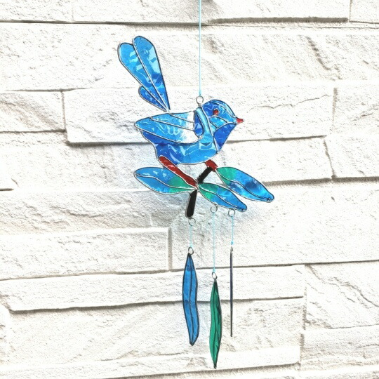 楽天市場】10001524 サンキャッチャー 鳥 ブルーバード 青い鳥 枝乗り