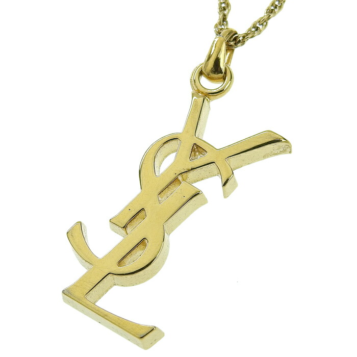 楽天市場】Yves Saint Laurent イヴ サンローラン YSL ロゴ ネックレス