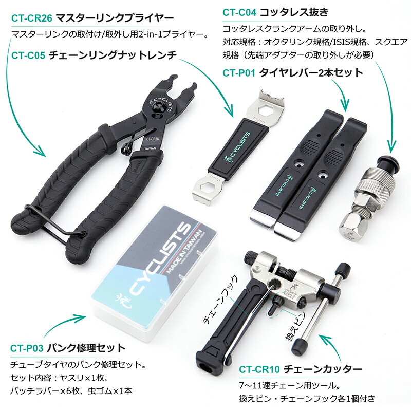 楽天市場】【土日祝もあす楽】【安心の台湾製】 自転車 工具セット 24
