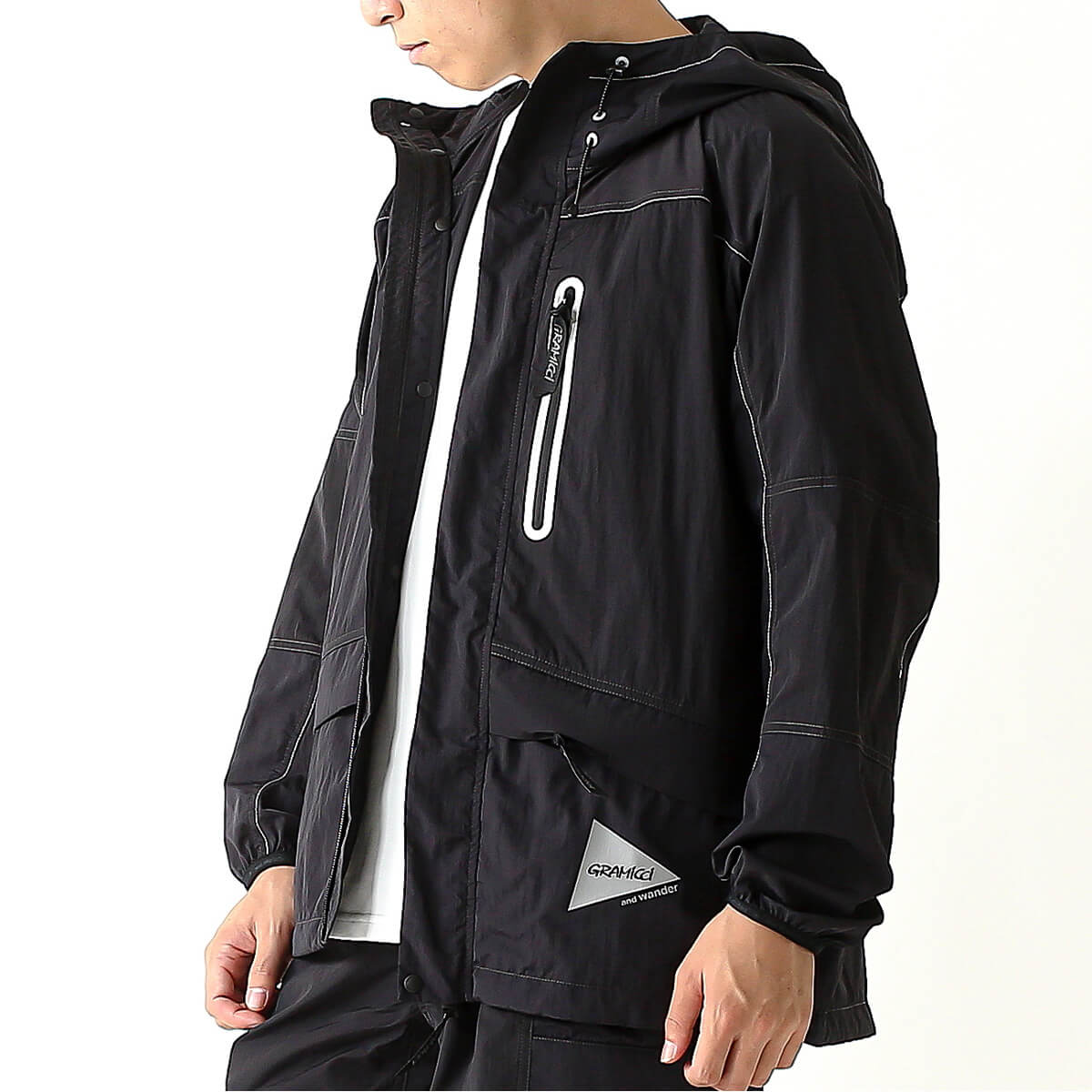 楽天市場】グラミチ×アンドワンダー パッチワークウィンドフーディ