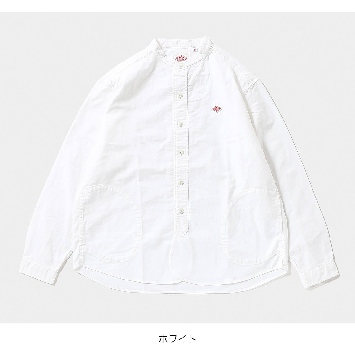 楽天市場】【正規取扱店】 ダントン バンドカラーシャツL/S DANTON