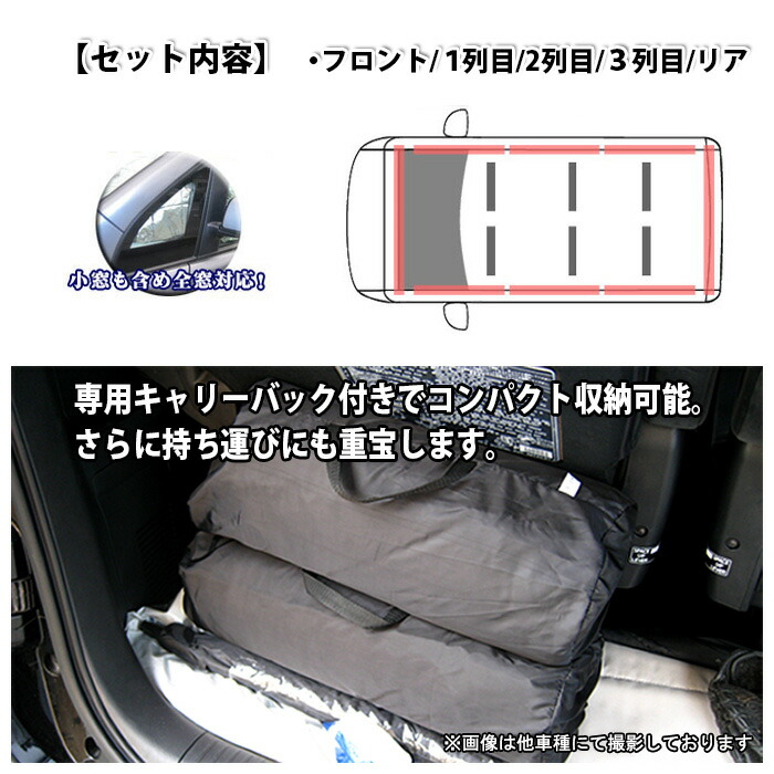 楽天市場】ノア ヴォクシー 70 系 サンシェード 4層構造 銀 シルバー