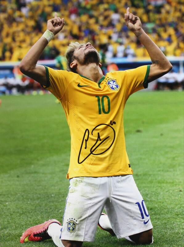 楽天市場】ネイマール 直筆サインフォト ブラジル代表 ワールドカップ