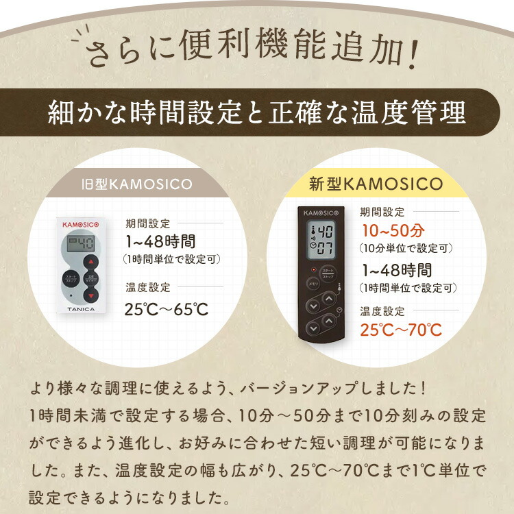 楽天市場】KAMOSICO ガラスセットカモシコ 発酵器 発酵機 タニカ