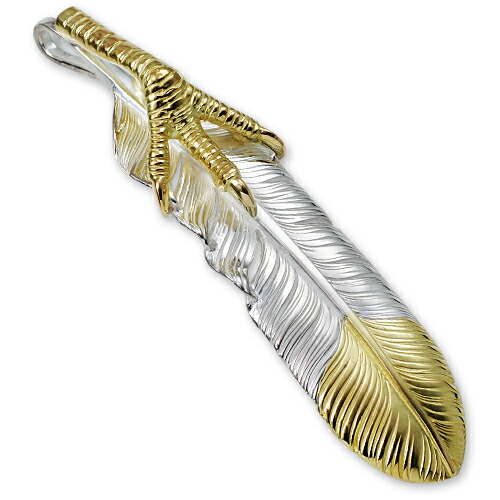 楽天市場】【鷲見太郎 Pendant ペンダント】オールドLフェザー/K18
