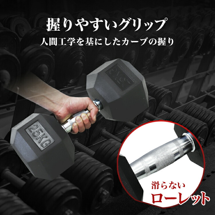 楽天市場】【最大5％OFFクーポン】ダンベル 25kg 2個セット 合計 50kg