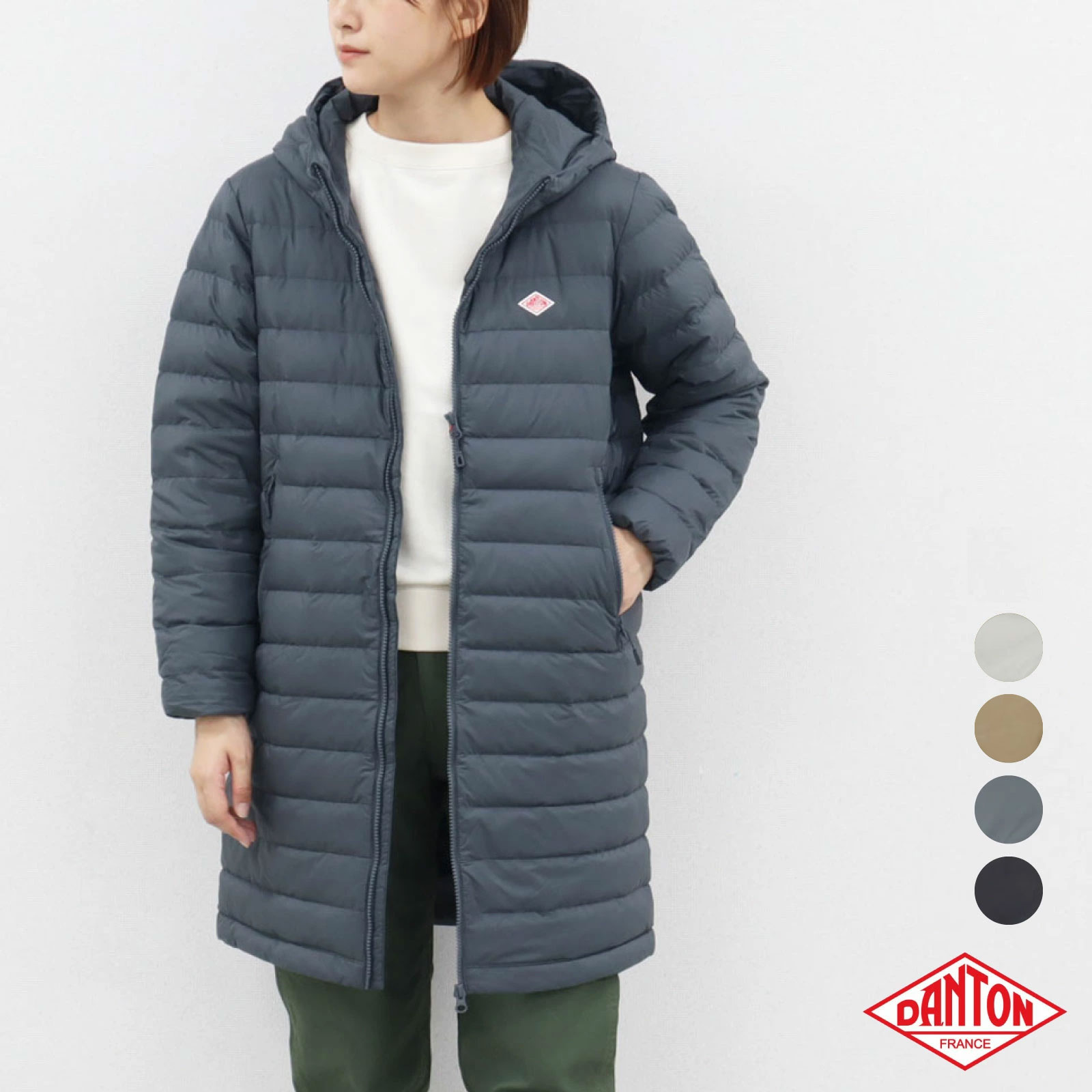 楽天市場】XS-Mサイズ ダントン ナイロンタフタ ミドル ダウン フード