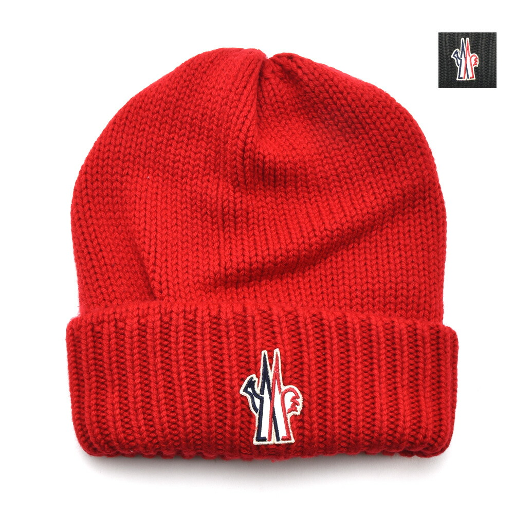 楽天市場】モンクレール ニットキャップ メンズ ビーニー レッド