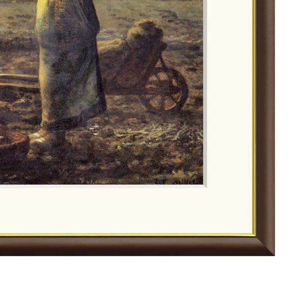 楽天市場】ミレー 「晩鐘」 F8号（額外寸61x49.5cm） 高精彩工芸画＋手