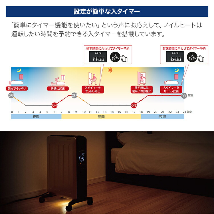 楽天市場】コロナ オイルレスヒーター ノイルヒート 最大10畳 ホワイト