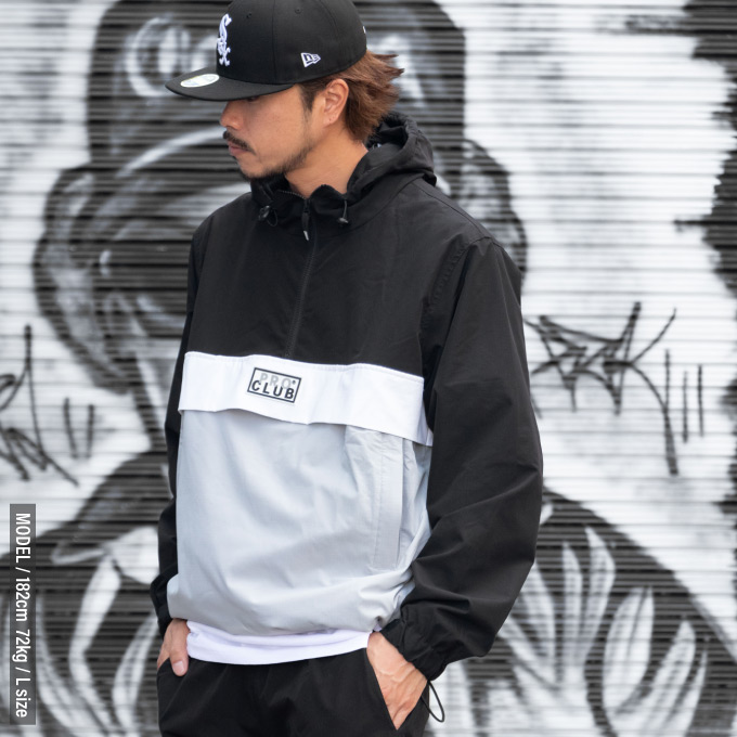 楽天市場】PRO CLUB プロクラブ 【ハーフジップ ナイロンジャケット