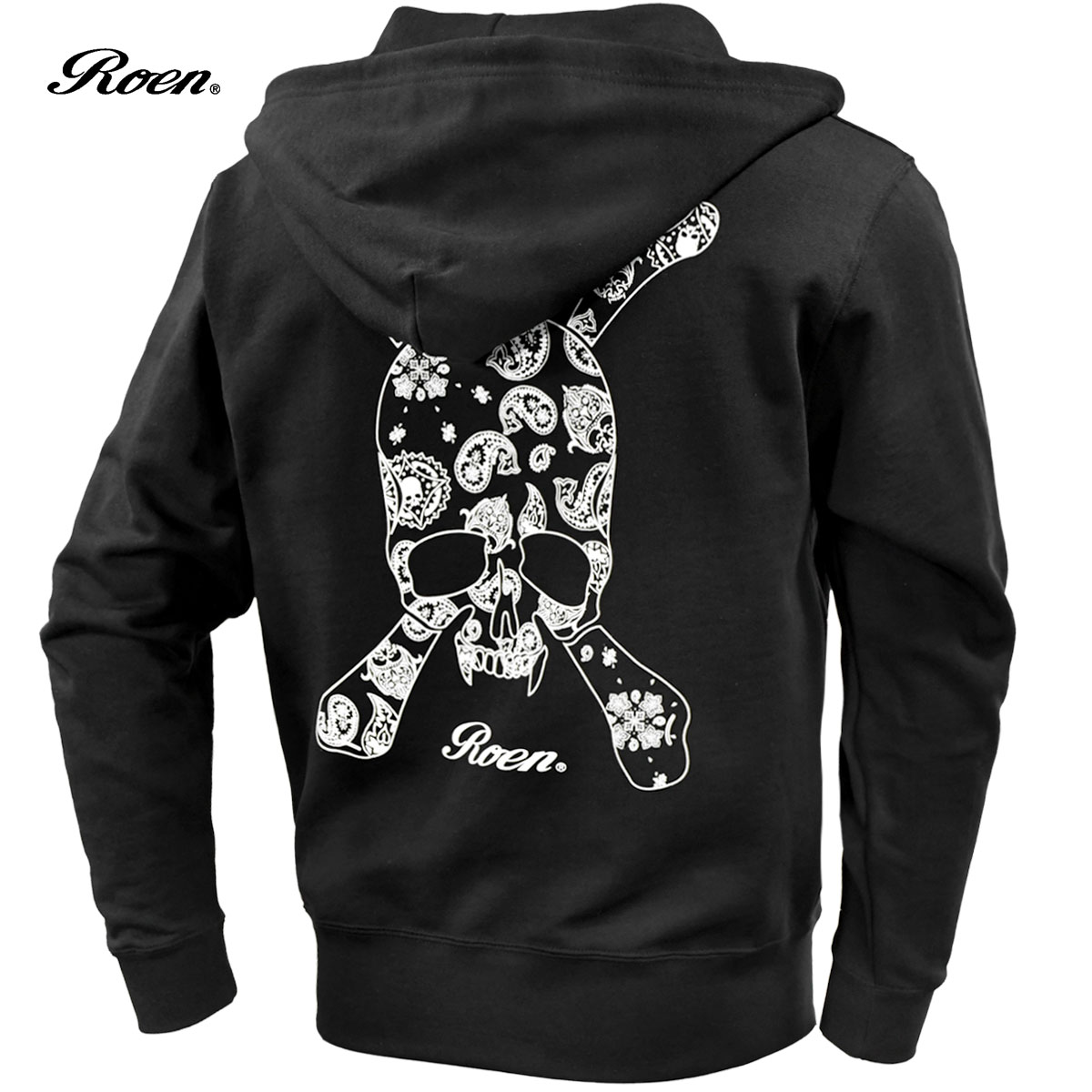 楽天市場】Roen ロエン ジップアップパーカー スカル バンダナ柄