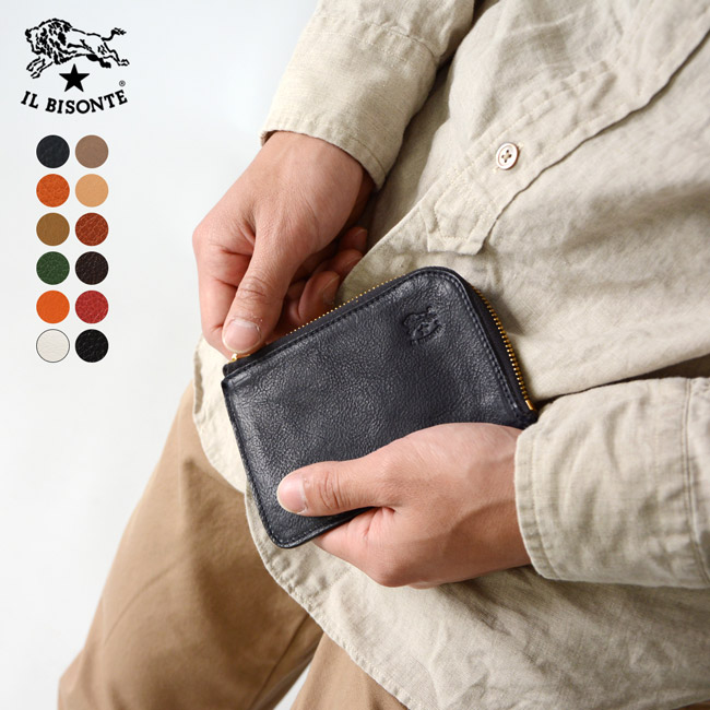 楽天市場】イルビゾンテ IL BISONTE L字ファスナー レザー コイン