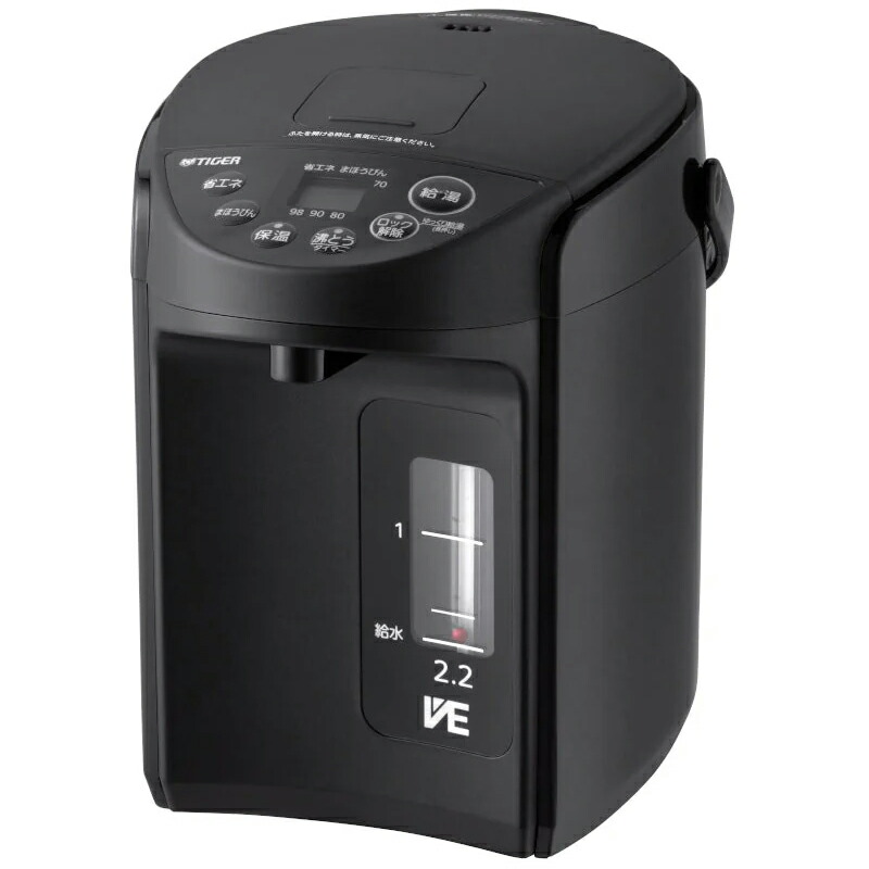 楽天市場】電気ポット タイガー とく子 ブラックの通販