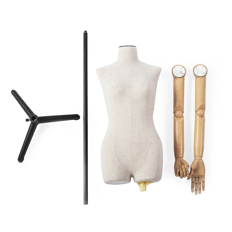 楽天市場】腕付きトルソー可動式 マネキン レディース 9号 パンツ対応