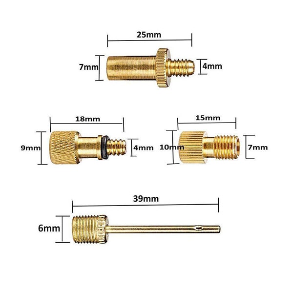 楽天市場】バルブ 変換 アダプター 自転車 空気入れ ボール 仏式 針