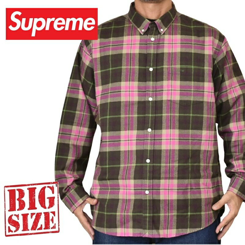楽天市場】Supreme plaid flannel shirtの通販
