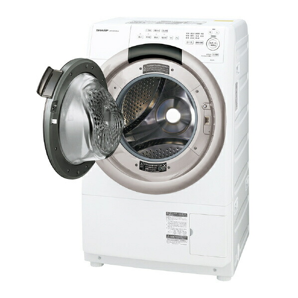 楽天市場】シャープ (左開き) 7.0kgドラム式洗濯乾燥機 ES-S7K-CL