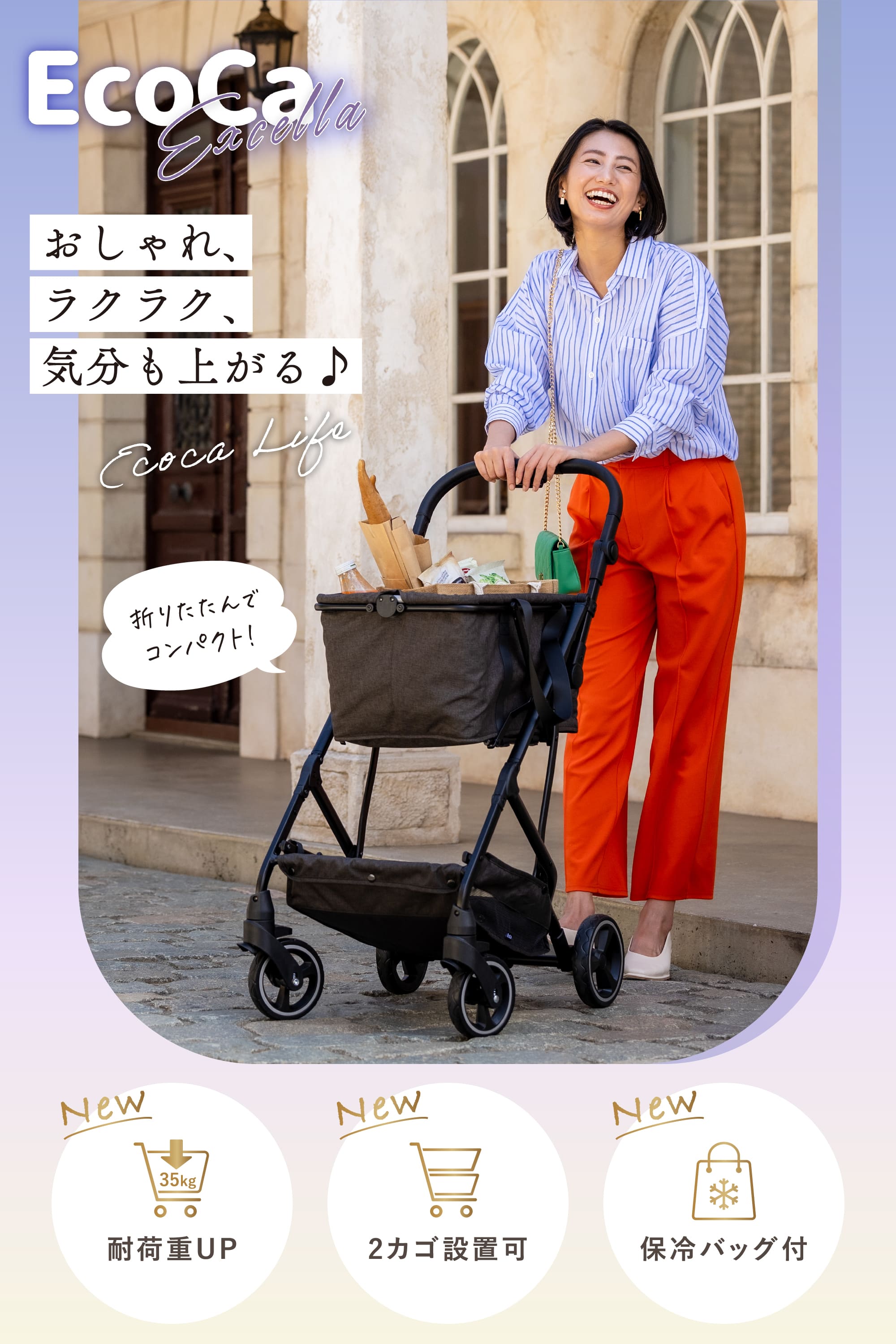 楽天市場】【エコカ 最新モデル】高さ調節可能 軽量4.7kg 1年保証