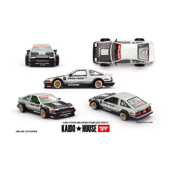 楽天市場】MINI-GT KAIDO HOUSE × MINI GT 1/64 Toyota AE86