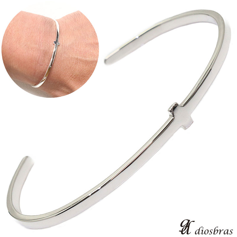 楽天市場】シルバーバングル シルバーアクセサリー クロス 十字架