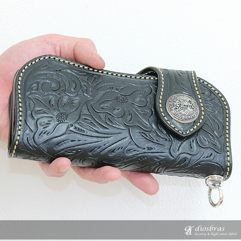 楽天市場】メンズ長財布 バイカーズウォレット レザーウォレット 本革